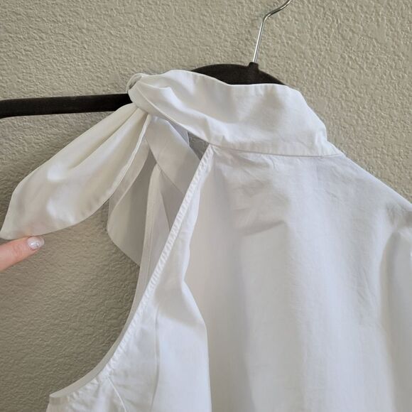 Eudon Choi shirt open shoulder Top size 6 S - Picture 7 of 12